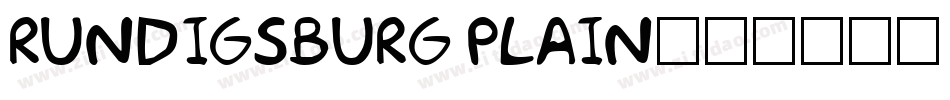 Rundigsburg Plain字体转换